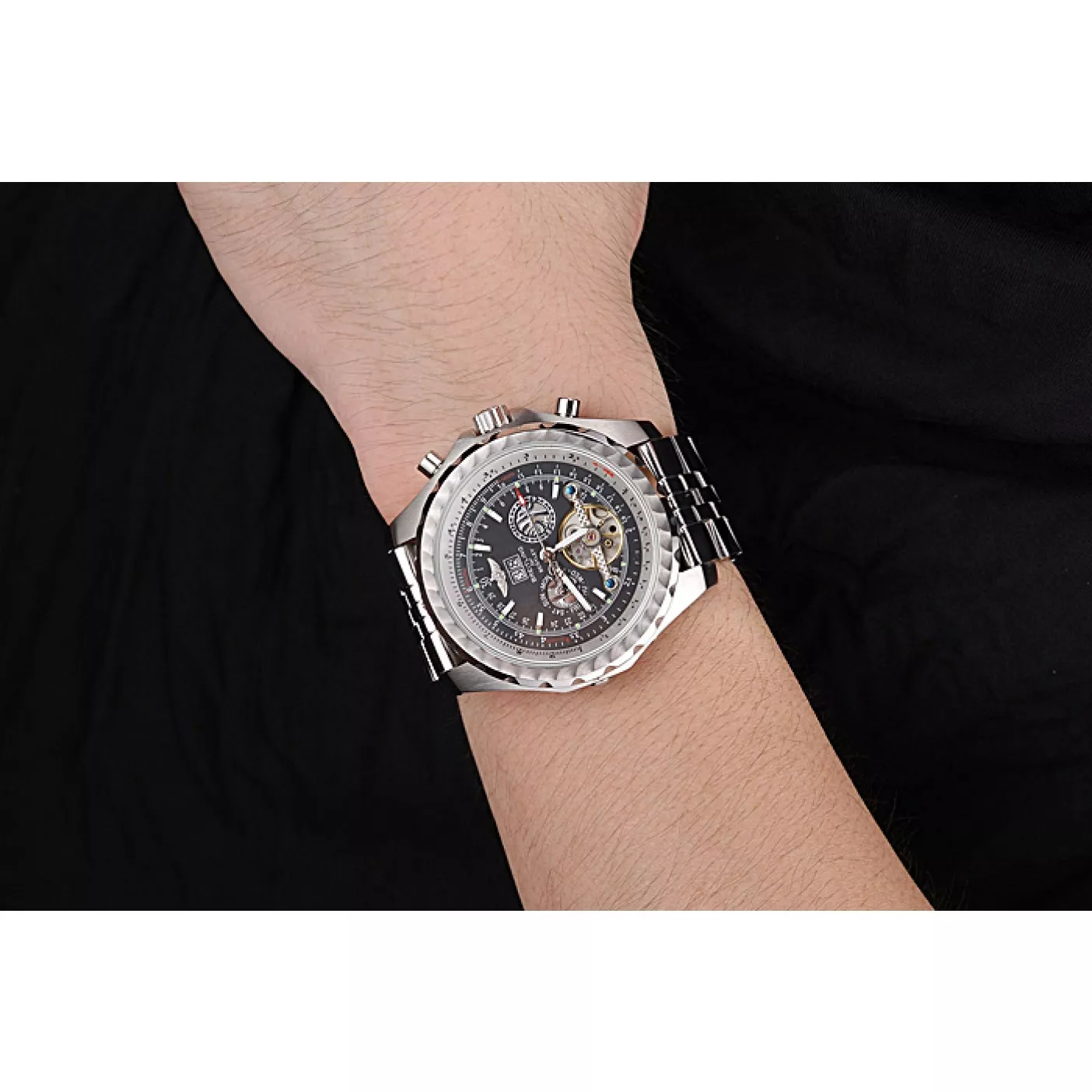 Rep Breitling Bentley Mulliner Tourbillon Black Dial Stainless Steel Case And Bracelet 622731 0114