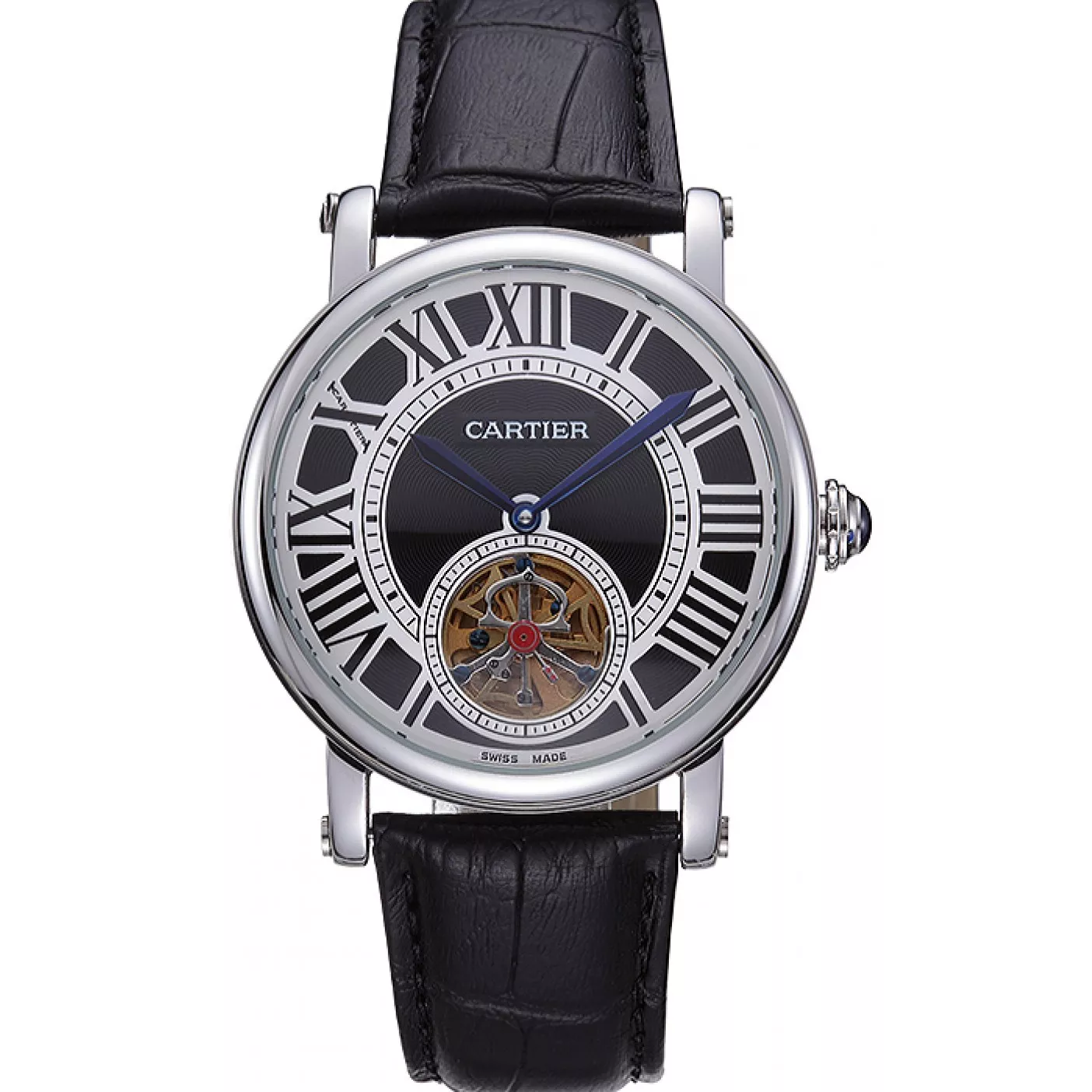 Cartier Rotonde Flying Tourbillon Black Dial 621955 0112