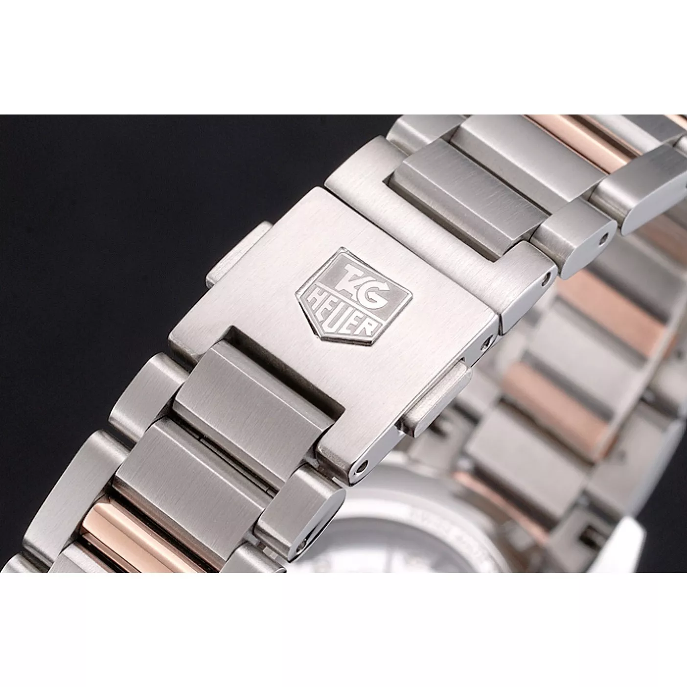 Affordable Swiss Tag Heuer Carrera Calibre 5 White Dial Rose Gold Case Two Tone Bracelet 0112