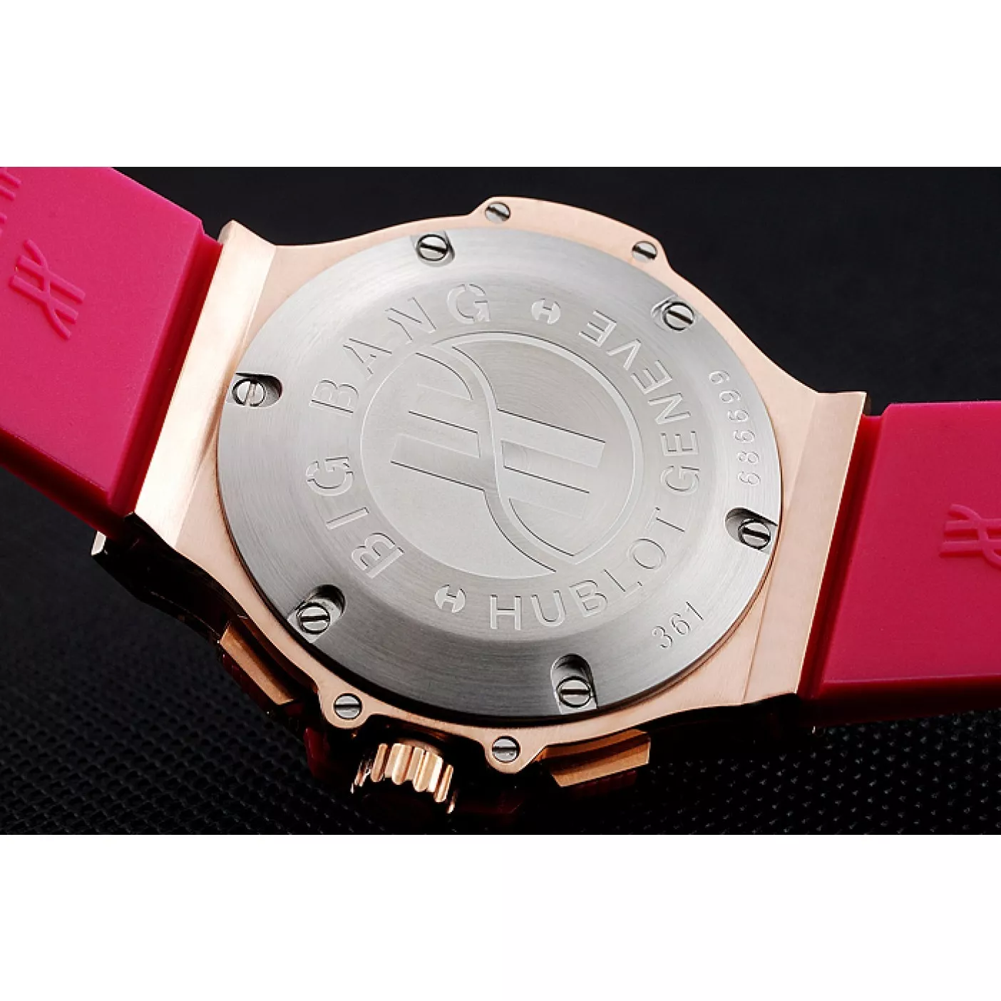 Affordable Hublot Big Bang Tutti Frutti Pink Strap Gold Dial 0116